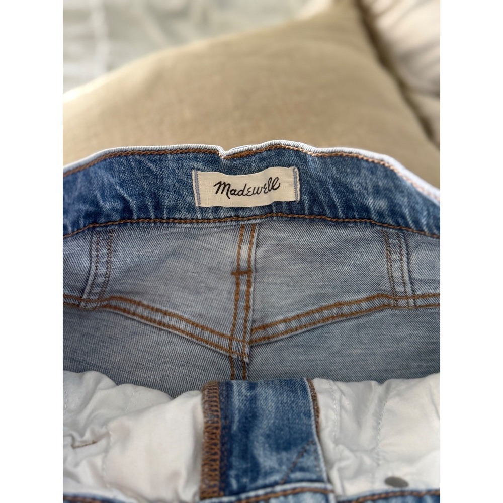 Madewell The Perfect Mid-Length Jean Shorts‎ 25 High Rise Raw Hem Denim - Picture 5 of 7
